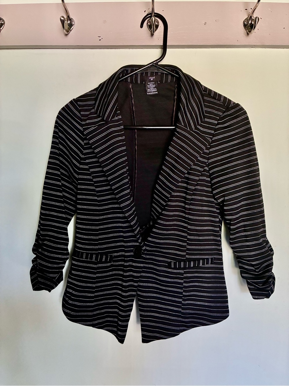 Stoosh Black Striped Women’s Blazer